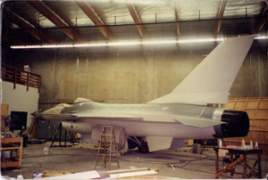 f-18 wood fabrication