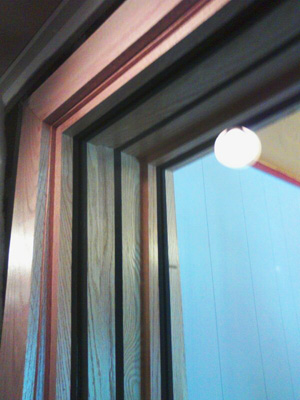 Recording Studio window, door jambs & trim